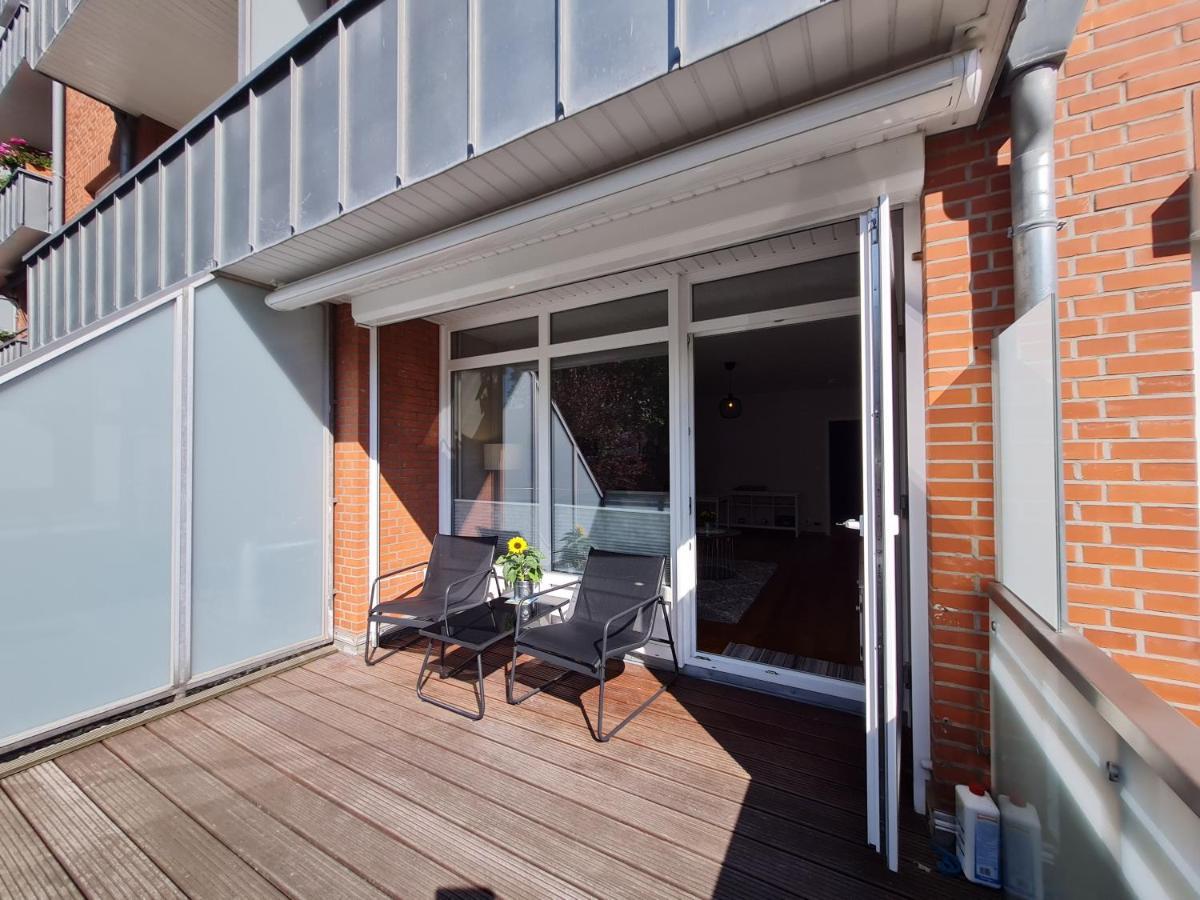 Wohnung Fleethoern - Zentral, Ruhig, Mit Parkplatz Und Balkon Kiel Dış mekan fotoğraf